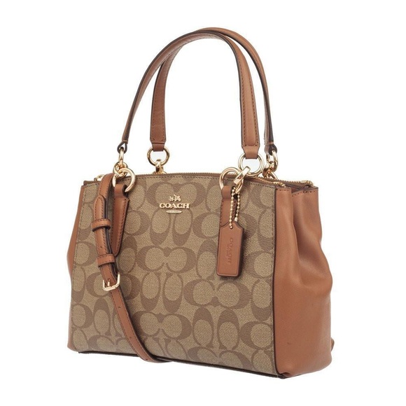 Coach Handbags - COACH Signature CHRISTIE CARRYALL Tote Shoulder BAG F36721